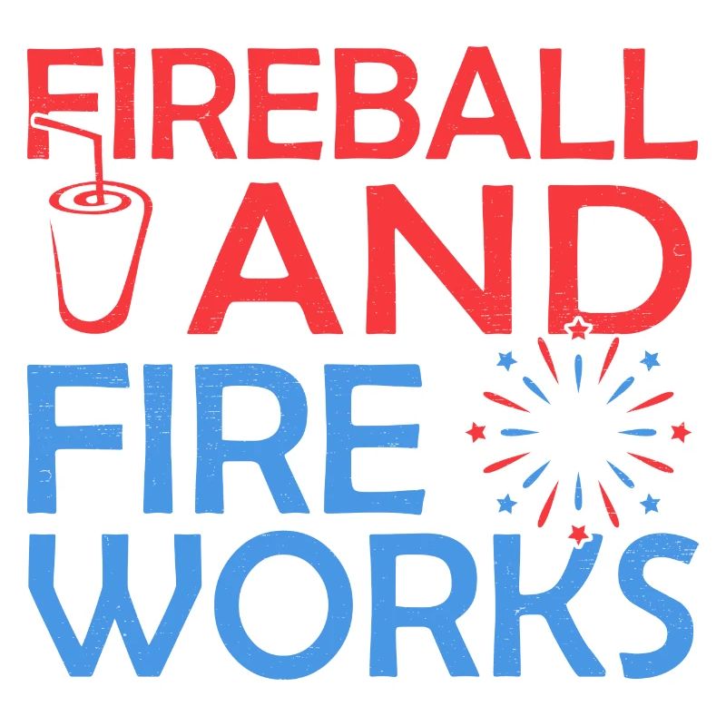 Boule de feu et feux d'artifice