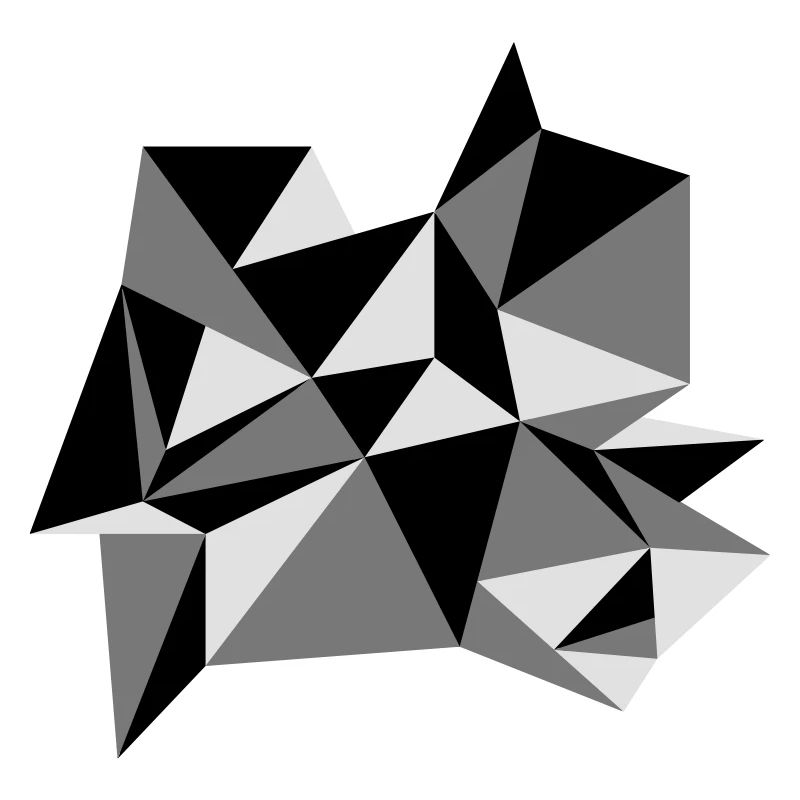 forme modèle triangles conception origami cool papier 3c