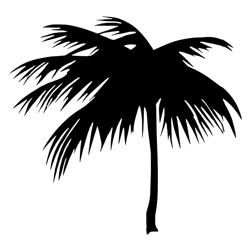 Tropical Beach Paradise Palm Sun Vector 4