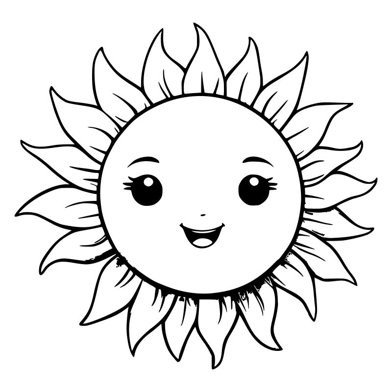 Soleil brillant comme illustration vectorielle