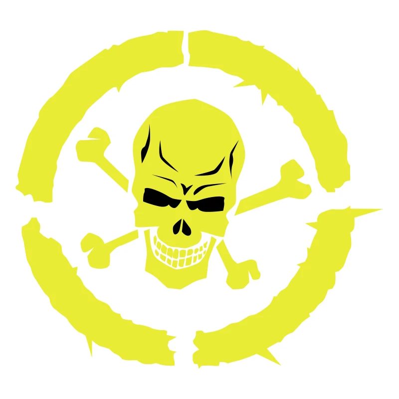 skull skull bone circle