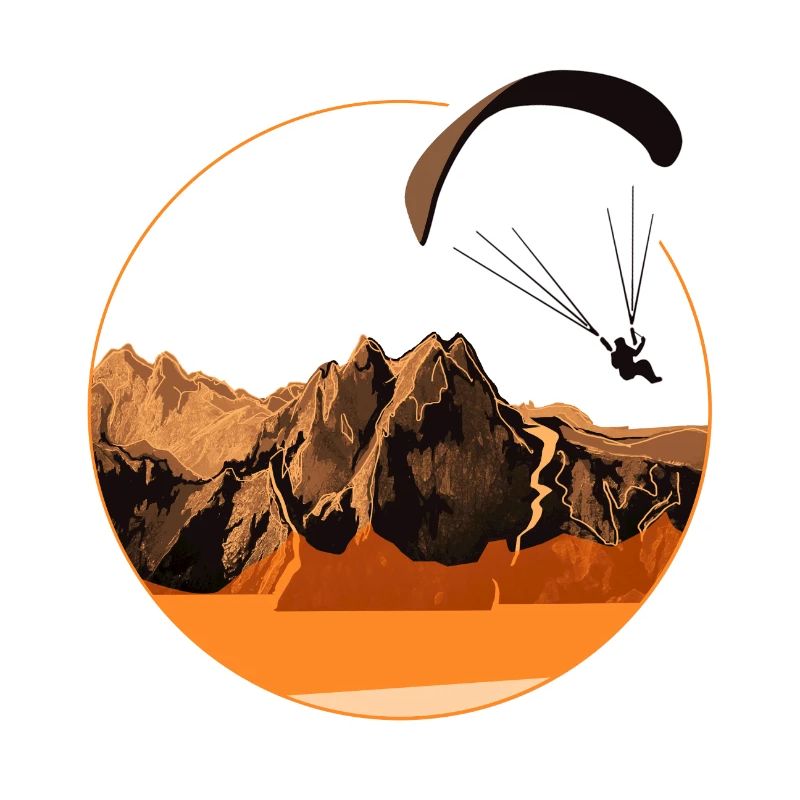Paragliding paragliding mountains retro