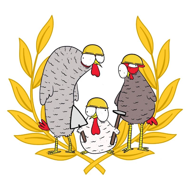 Construction Site Builder Deployment Team Mason Chickens Job