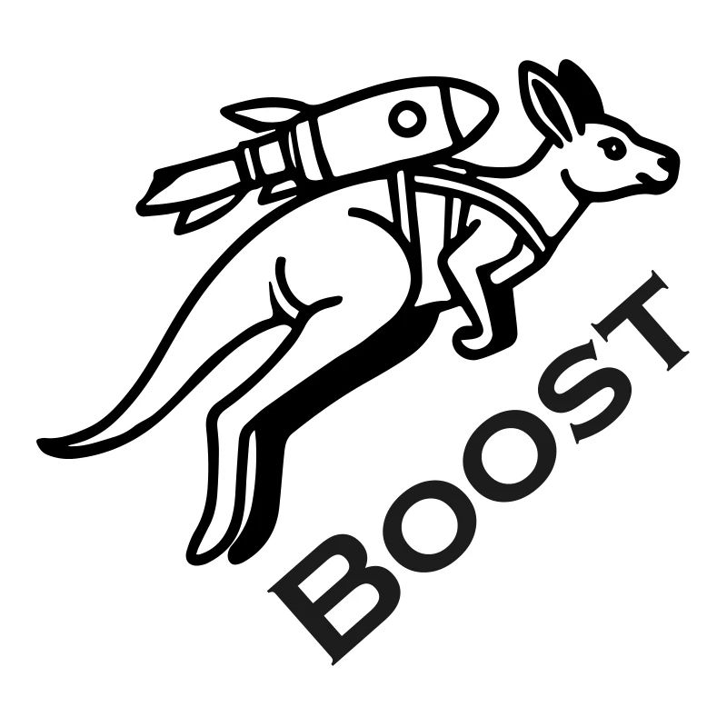 Känguru mit Jetpack - Boost Design