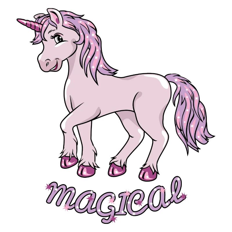 Cute smiling unicorn