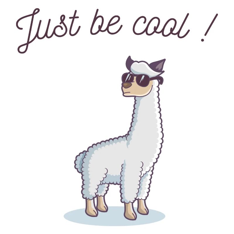 Sei bloss locker! Cooles Lama