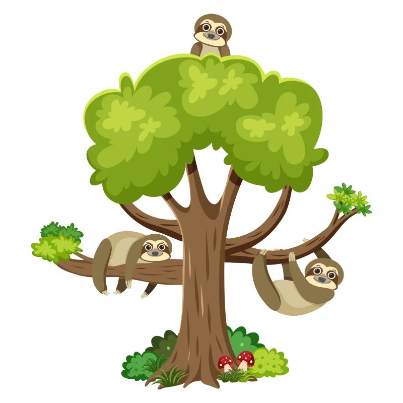 Faultier Baum