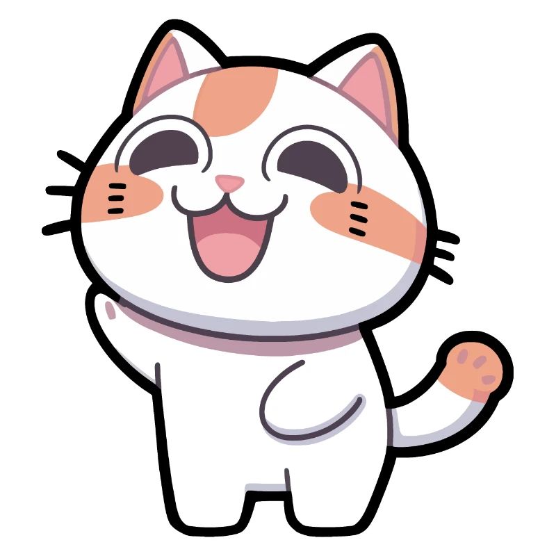 Glückliche Katze