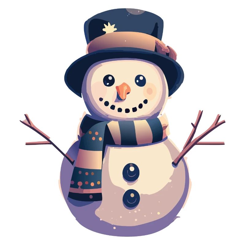 Fröhlicher Schneemann