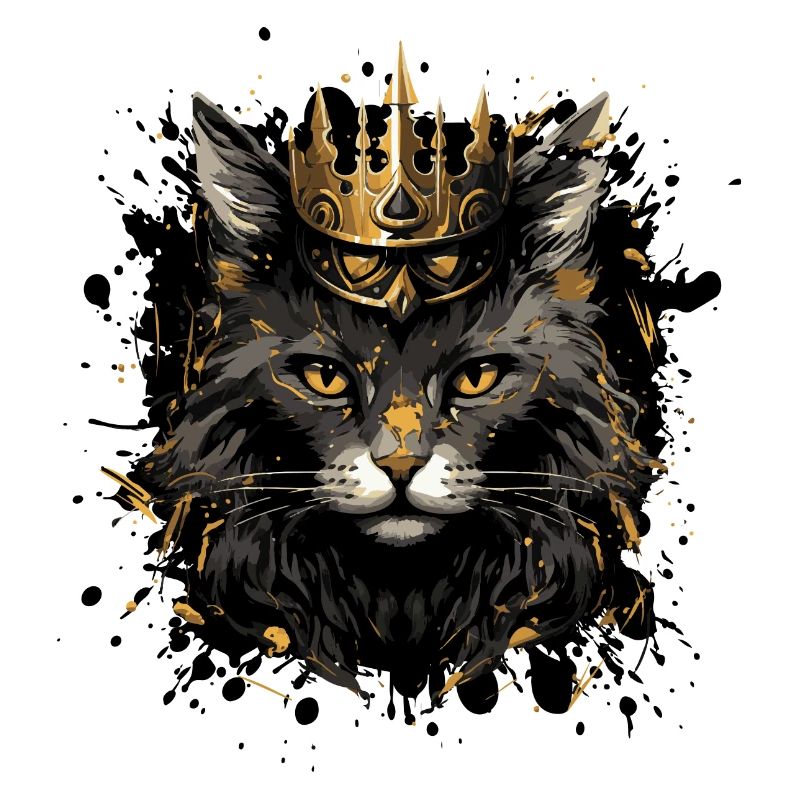 katze tier krone