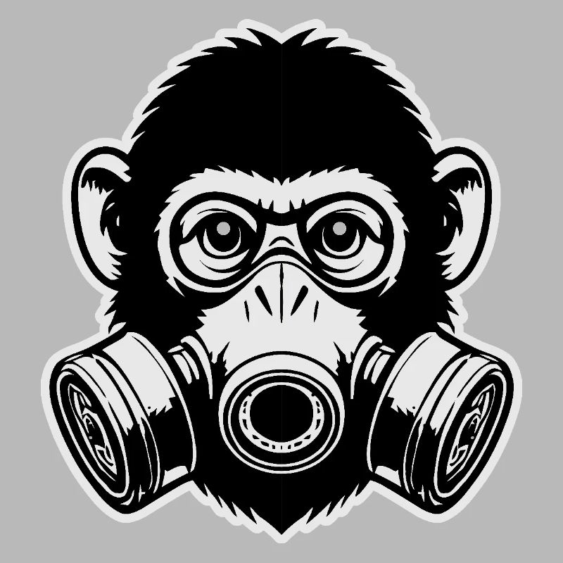 Masque à gaz de singe