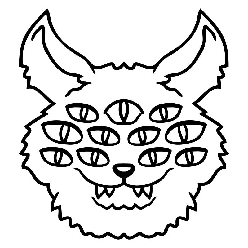 Cat Demon Many Eyes Devil Hell Evil Monster