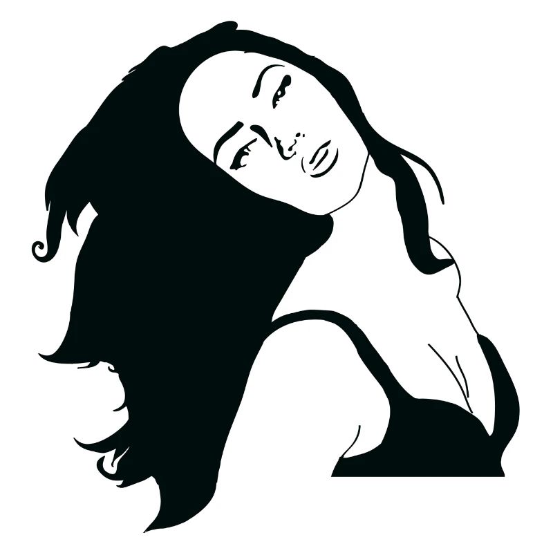 Graffiti Template Style Woman