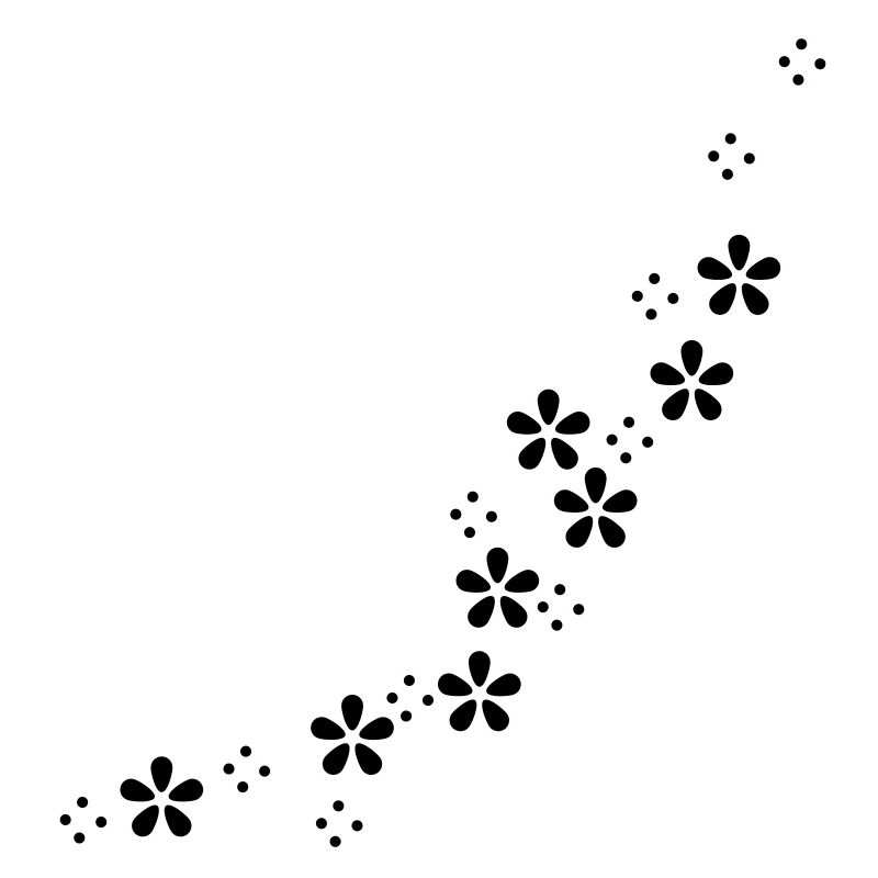 Guirlande de fleurs / guirlande de fleurs (1c)