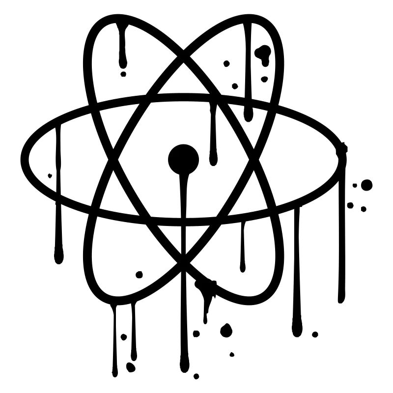 graffiti drops spray atom symbol symbol cool kr