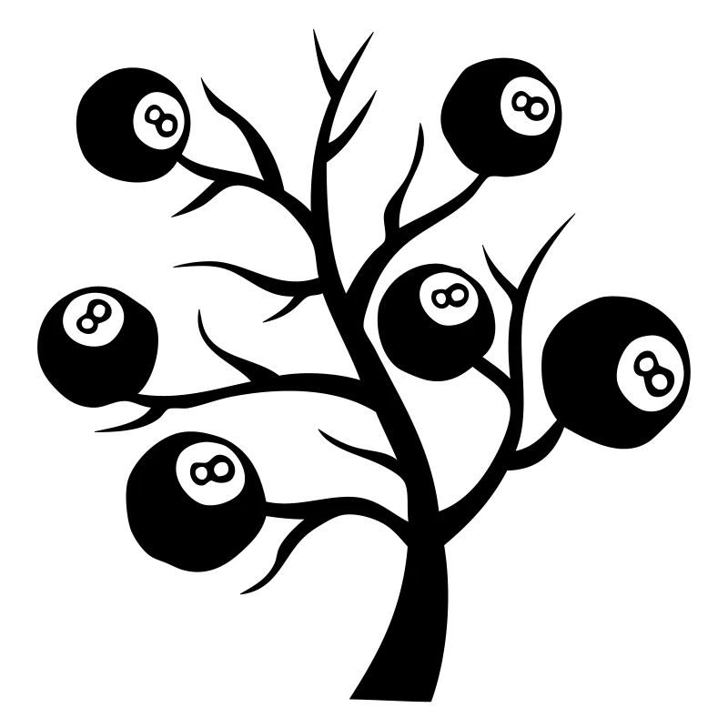 Billard Baum Stecker Kugel