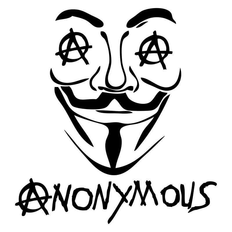 logo anarchy anonymous masque