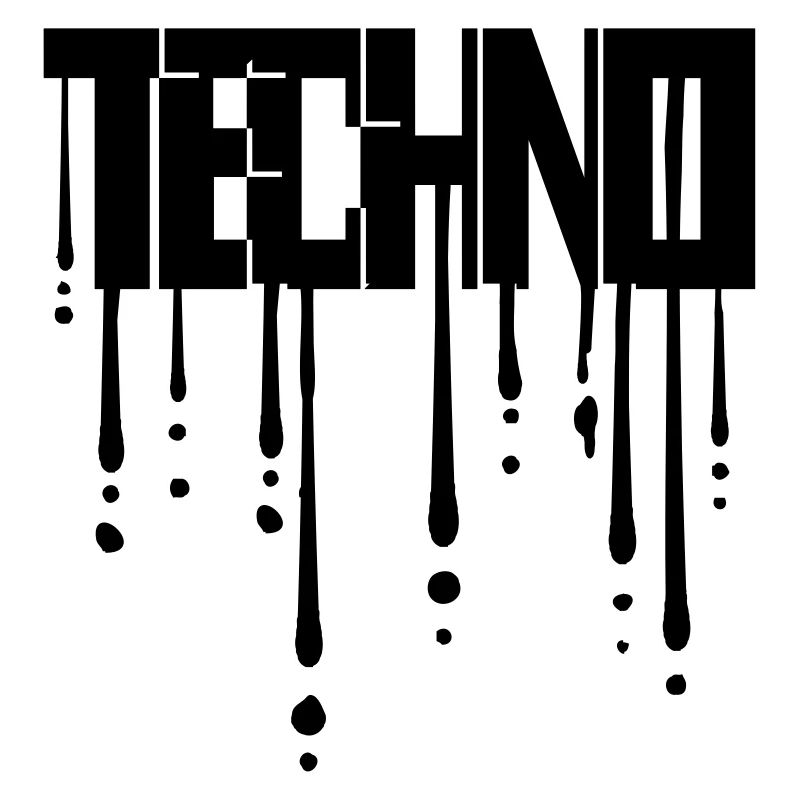 Gouttes de techno graffiti