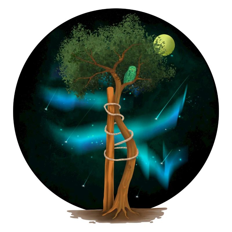 OT Baum in der Aurora Borealis (gOT it!)