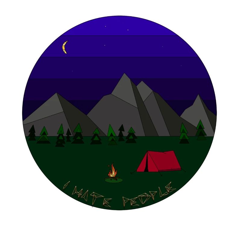 I hate People camping