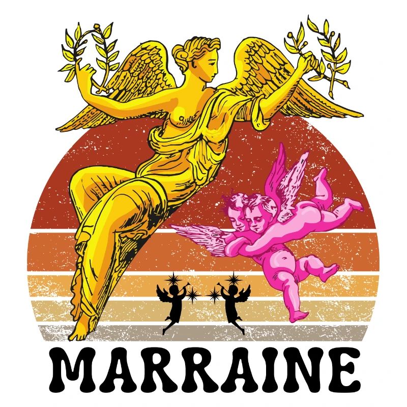 Marraine devant les Anges Sunset Vintage