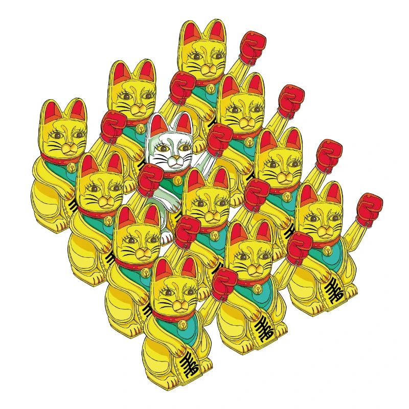ARMÉE DE CHATS BOXEURS
