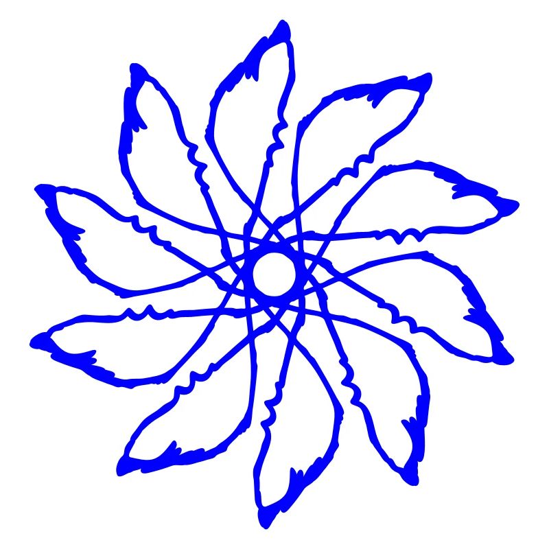 Random patterns circled Vectorgraphic