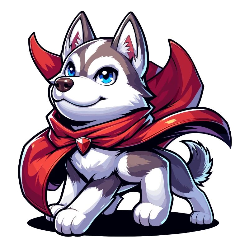 Superhelden-Husky