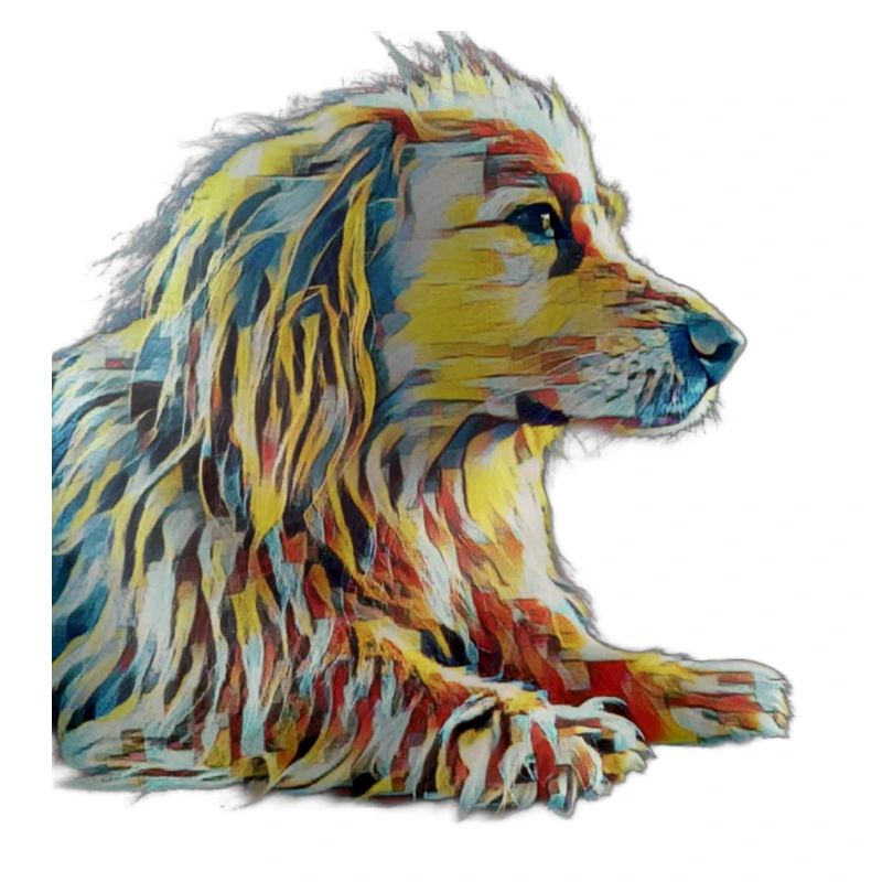 Hund als Kunstobjekt