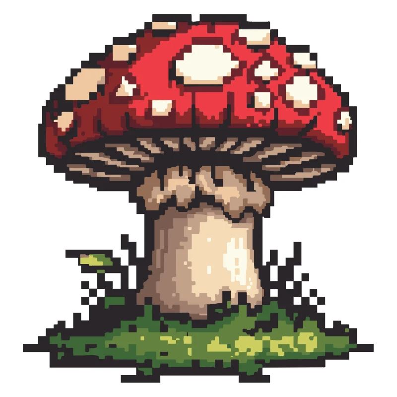 Icône de pixel champignon