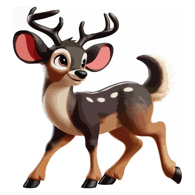 Cerf élaphe Cervus elaphus juvénile