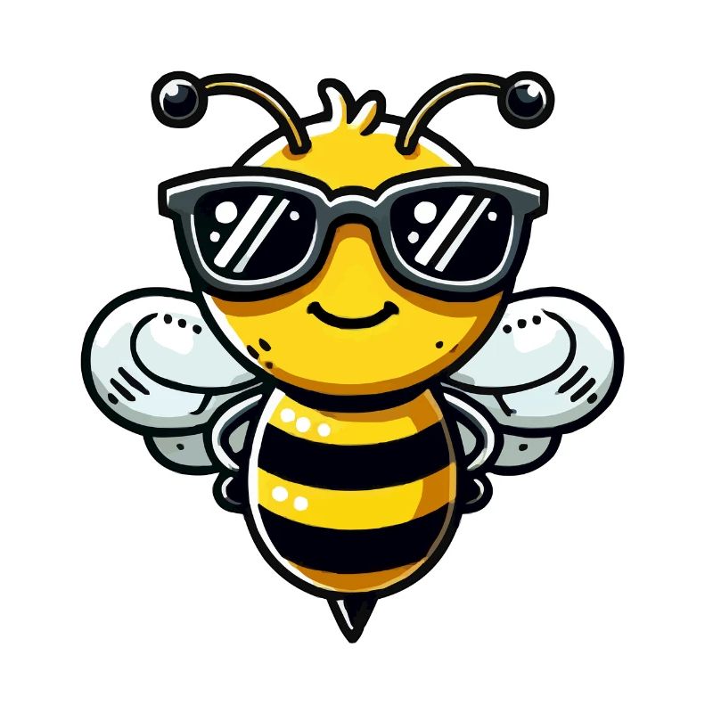 biene comic sonnenbrille