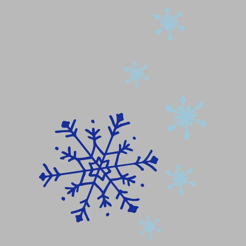 Snowflakes falling