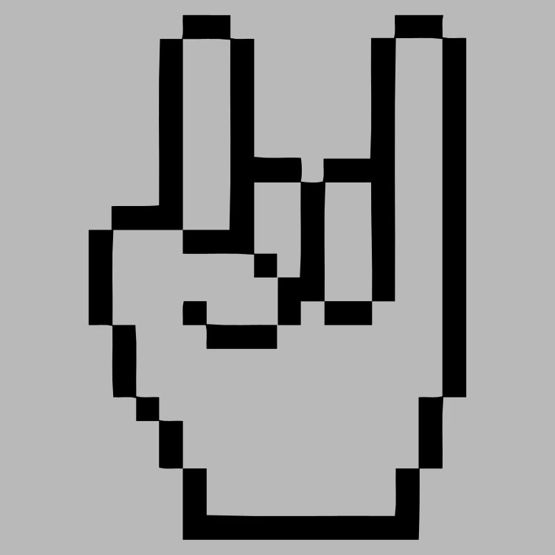 Handzeichen Cursor Rock