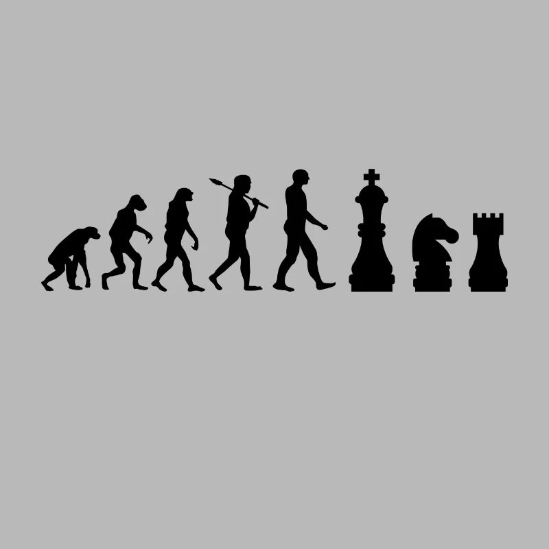 pièces d'échecs d'échecs Evolution cadeau