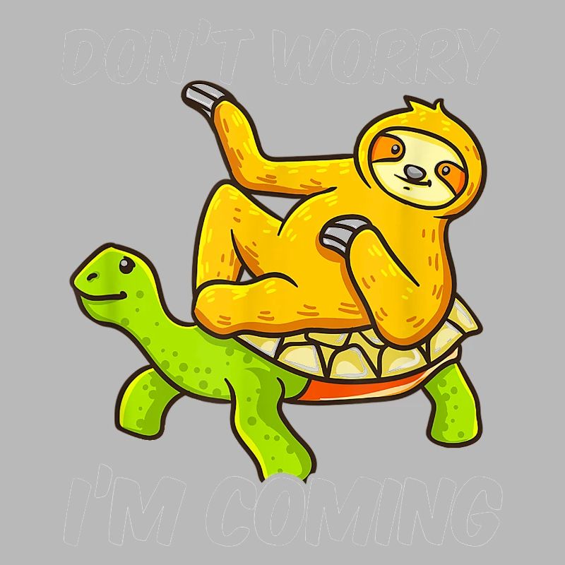 Sloth sloth lazy riding turtle