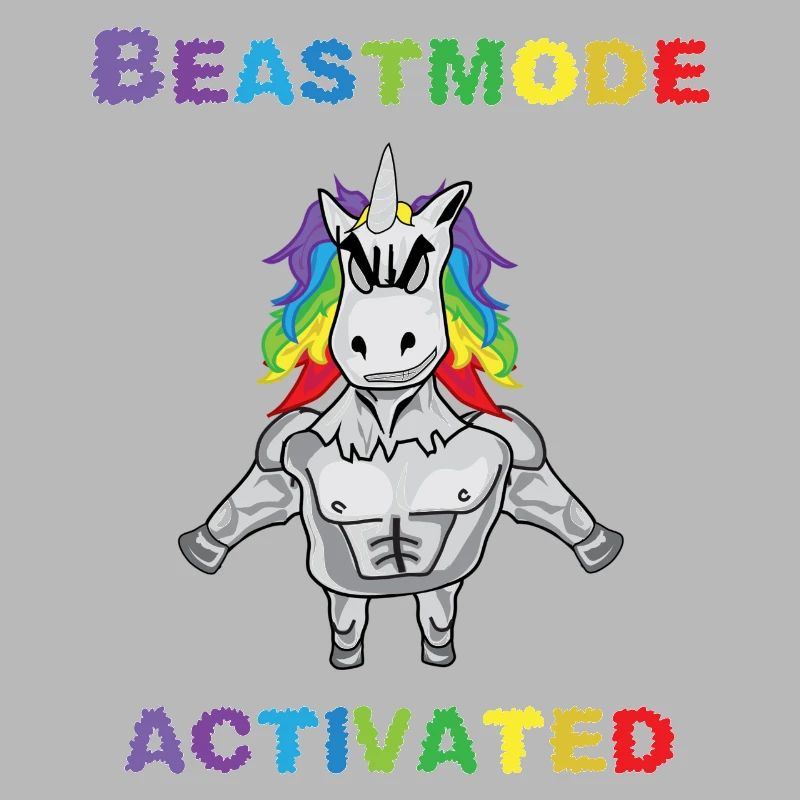 Licorne Bodybuilder Beastmode Gym