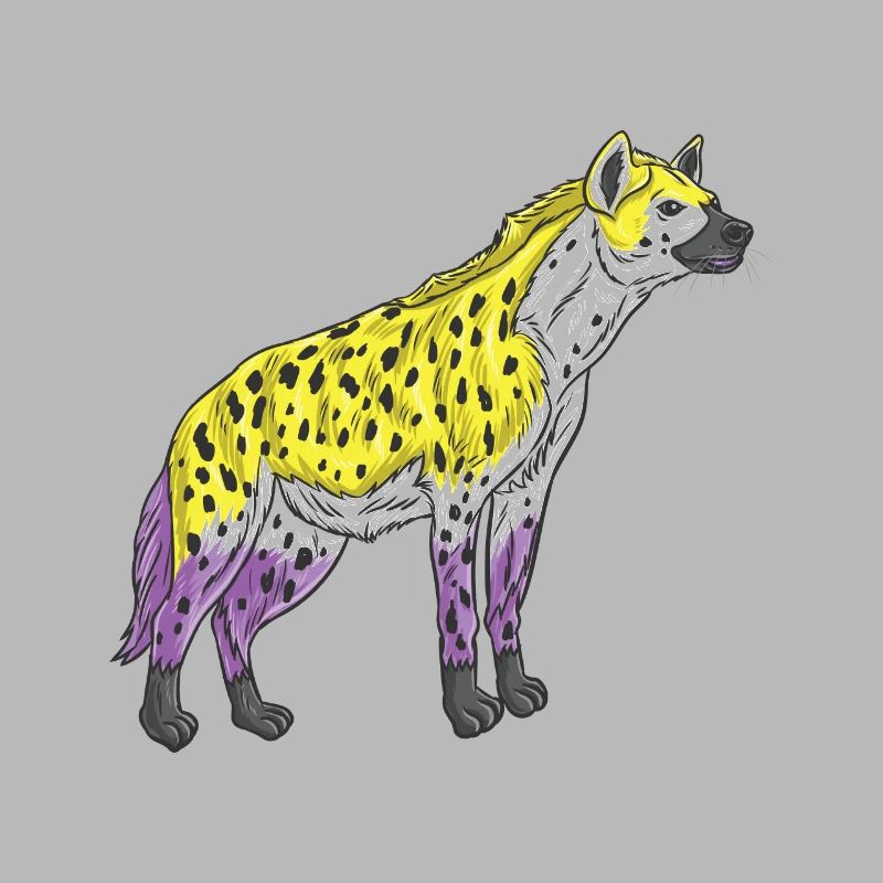 Hyena Non-binary pride Nonbinary Pride