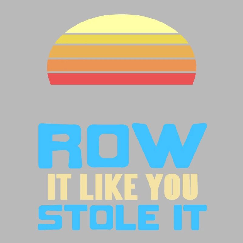 Retro Row It comme vous l’avez volé Conceptions d’aviron