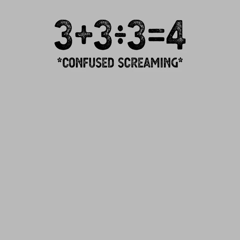 Drôle de formule mathématique, cris confus, nerd drôle
