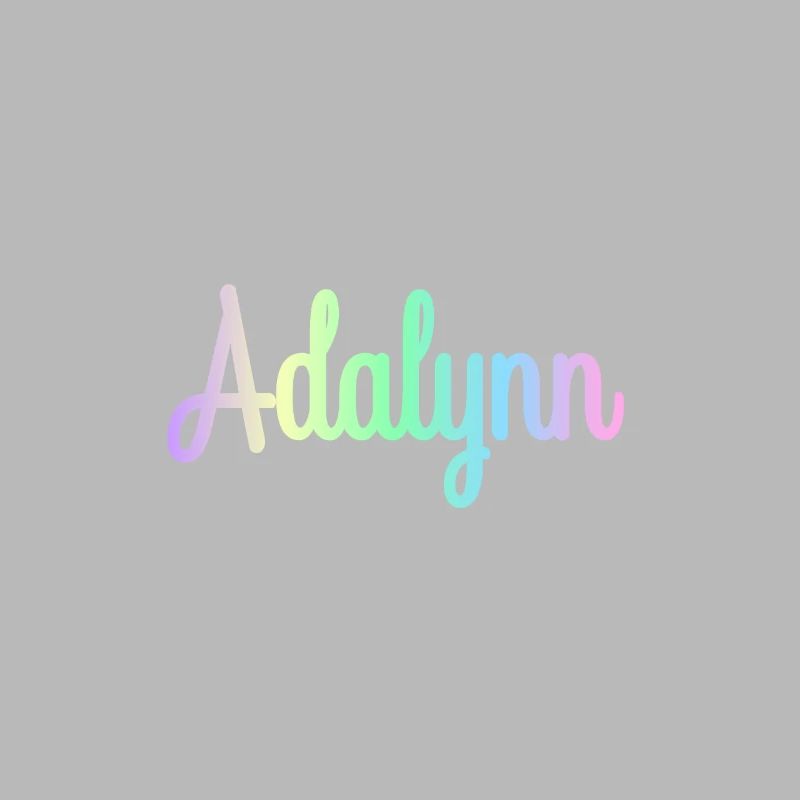 ADALYNN Rainbow Minimalist Cursive