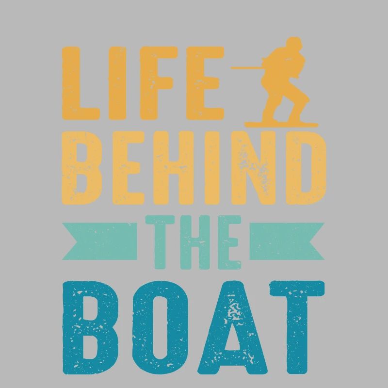 Leben hinter dem Boot Wakeboard Wakeboarding