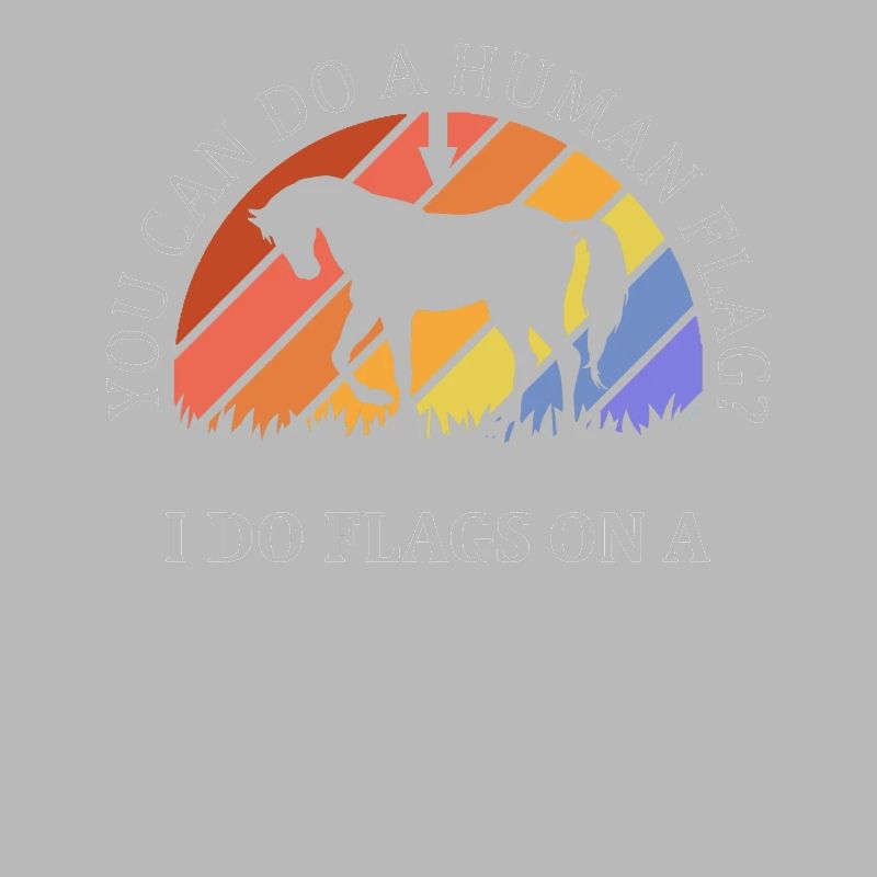 Voûter je fais des drapeaux à cheval