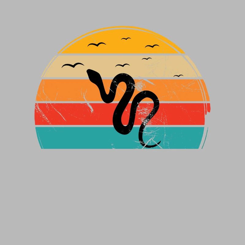 Snake Retro Reptile Python Idée cadeau