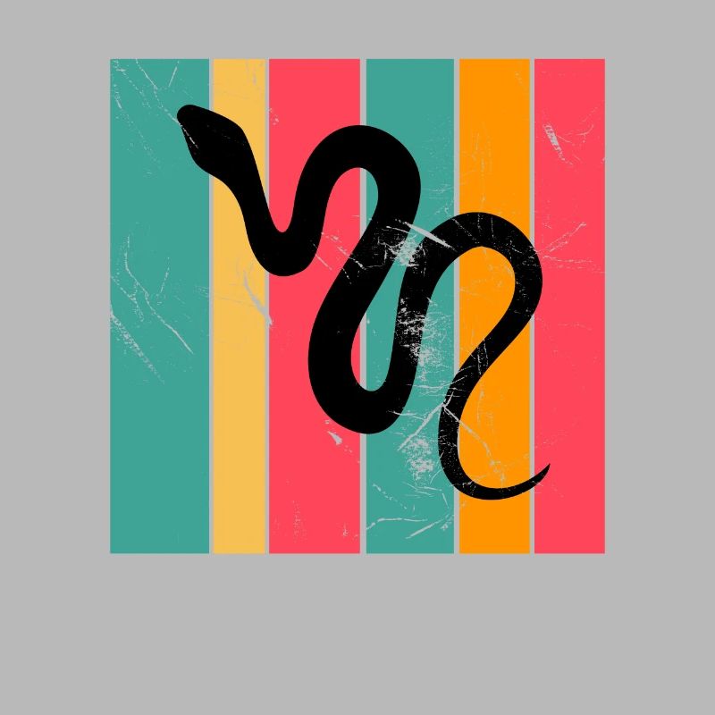 Snake Retro Reptile Python Gift idea