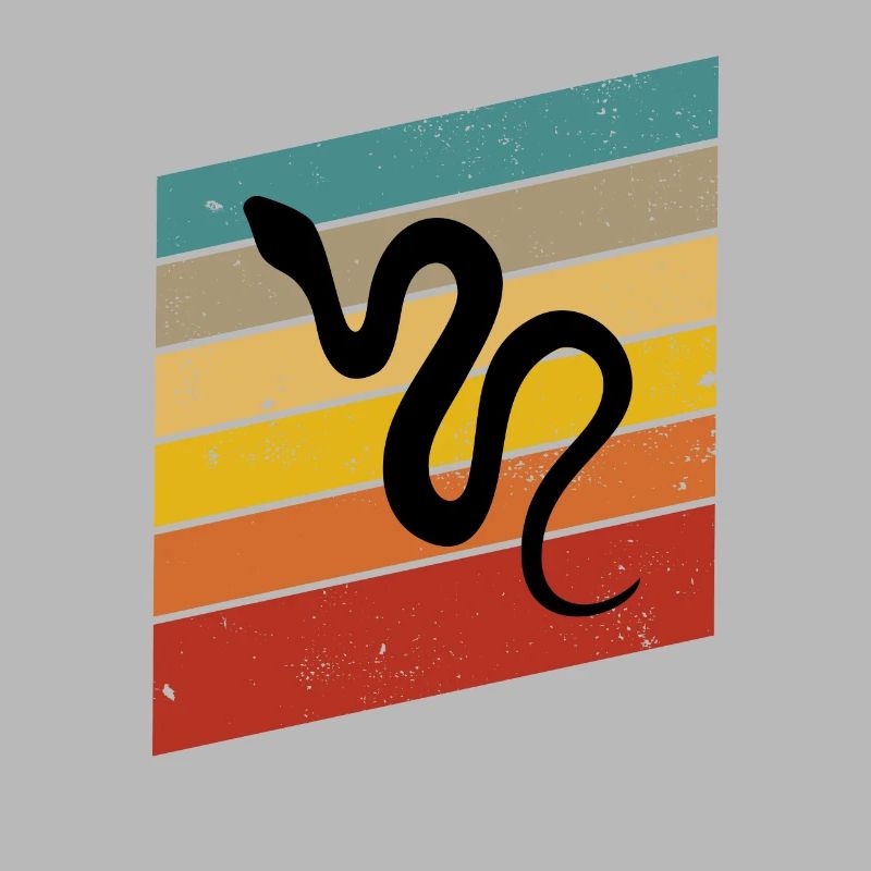 Snake Retro Reptile Python Gift idea
