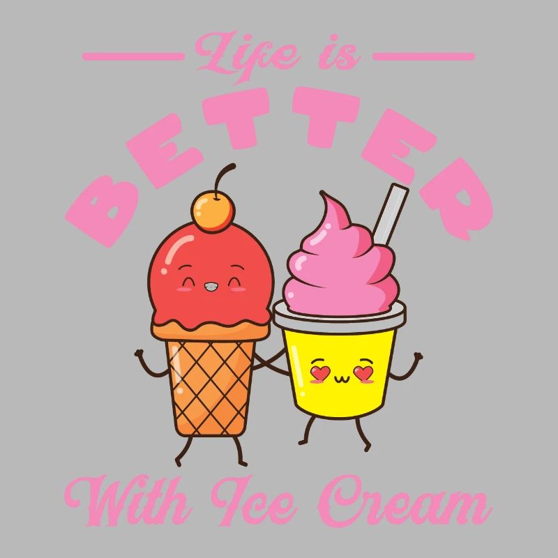 Eiscreme logo Sommer Softeis Geschenkidee
