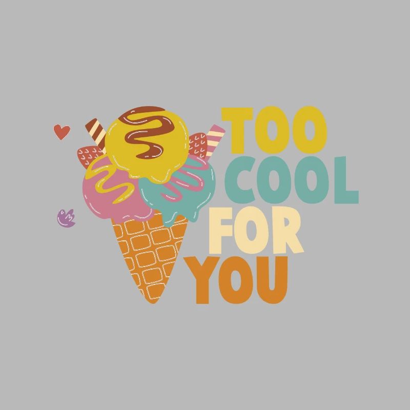 Eiscreme logo Sommer Softeis Geschenkidee