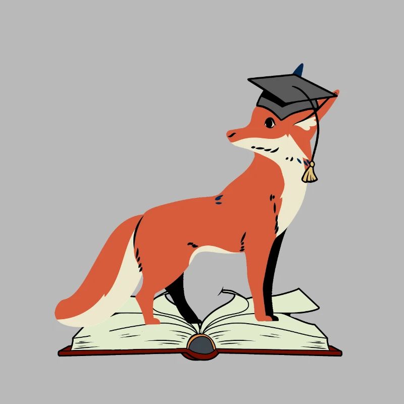Fox Abitur learn smart wise wisdom wise