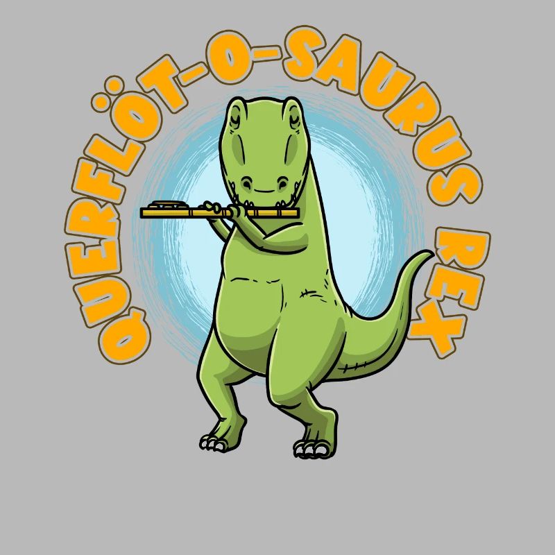 Querflöt-O-Saurus Rex Dinosaurier Querflöte
